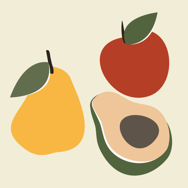 收集水果的照片。一套水果贴纸，卡片，包装。图片下载