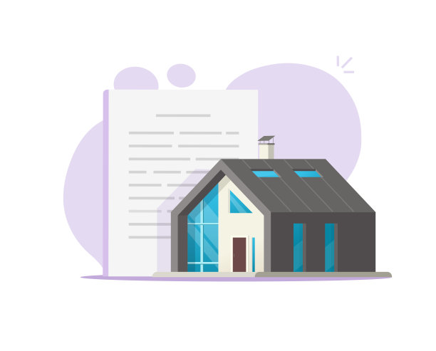 住宅文件政策术语规范向量或物业项目规范描述细节形式插图，房地产开发定义处方文件图像图片下载