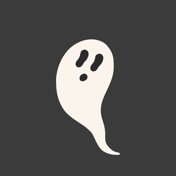 幽灵,幽灵飞行。万圣节可怕的鬼怪怪物。节日的剪影。手绘时尚矢量插图。所有元素都是隔离的。图片下载