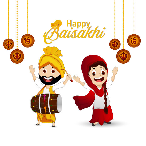 矢量插图为快乐的瓦萨卡横幅或贺卡图片下载