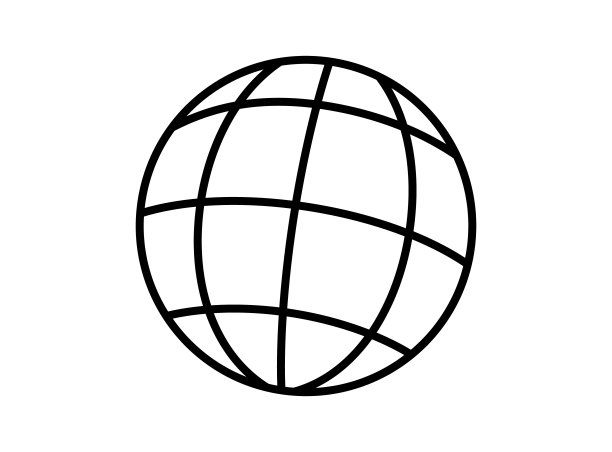 地球图标象形图图片下载