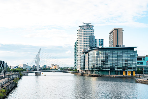 媒体中心，索尔福德码头在曼彻斯特，英格兰图片下载