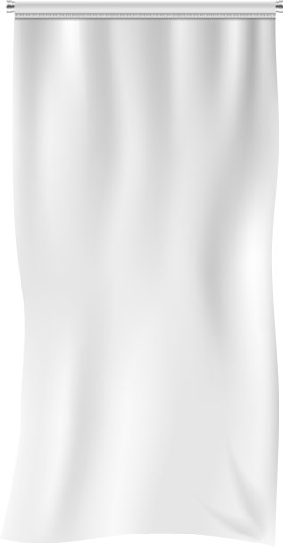 挂横幅垂直白色折叠纺织品图片下载