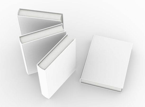 模板空书模型设置白色背景图片下载