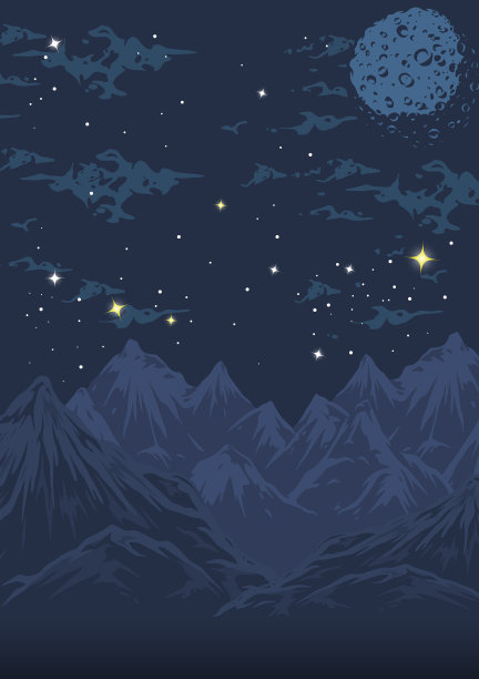 太空景观五彩飞人复古图片下载