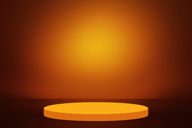 3D渲染的讲台设计，文字和产品植入的复制空间。现代裙台设计壁纸图片下载