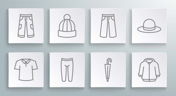 套线衬衫，冬天帽子，打底裤，伞图片下载