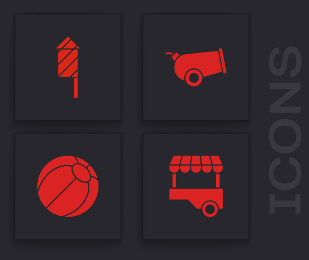 设置快速街头食品车烟花火箭大炮图片下载