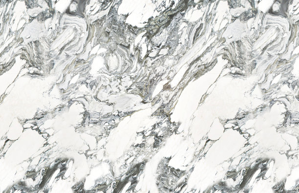 大理石白色纹理与不规则的深色图案。背景和纹理。3 d演示。图片下载