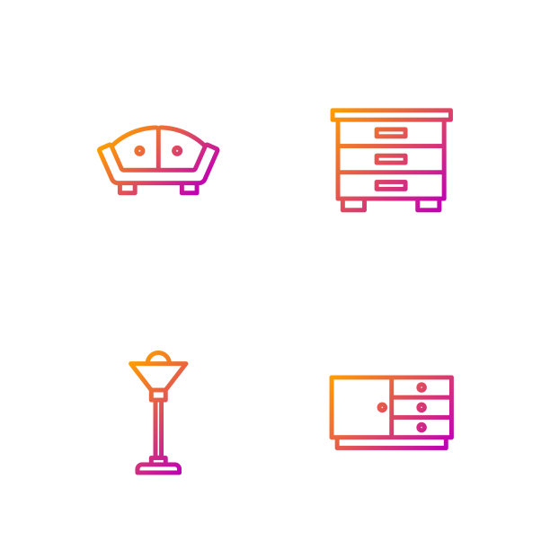 套线衣柜、抽屉、落地灯、沙发和图片下载