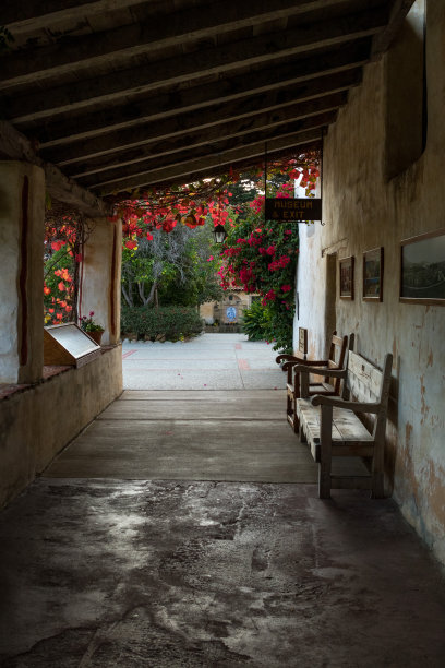 卡梅尔教堂，海上卡梅尔，加利福尼亚，美国图片下载