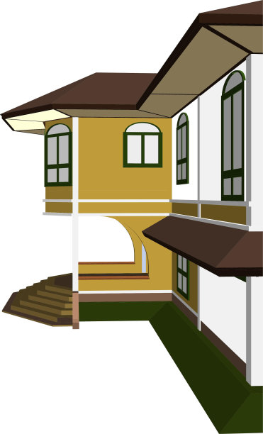 建筑工程三维插图图片下载