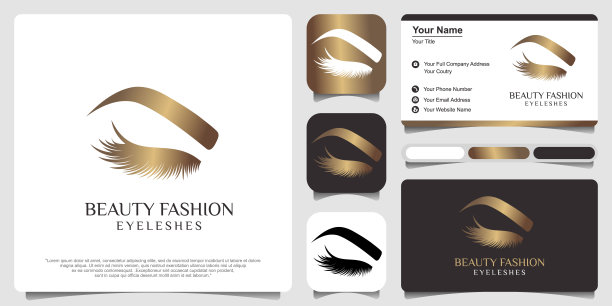 奢侈美容睫毛标志图片下载