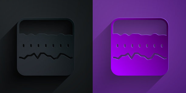 剪纸土壤的地面层图标隔离上图片下载