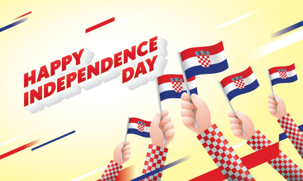 克罗地亚国庆日与克罗地亚国旗图片下载