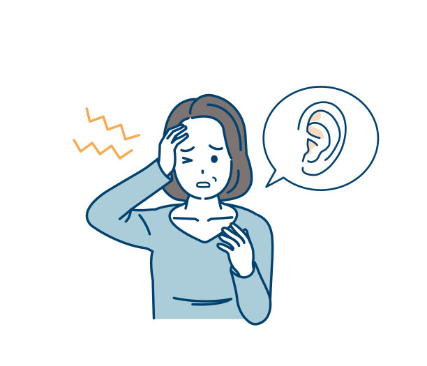 中年妇女，耳鸣，耳痛图片下载