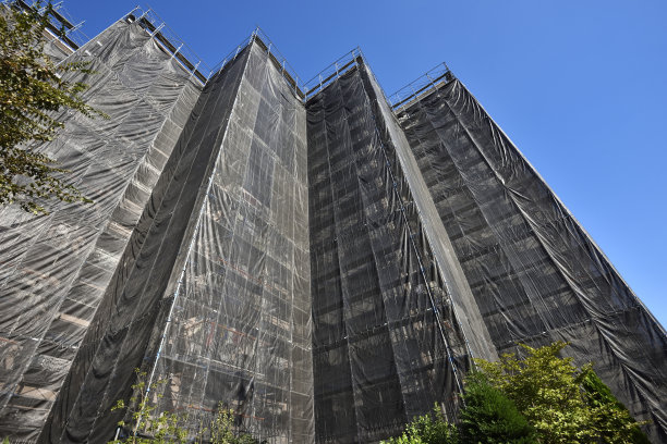 集体房屋大规模维修工程。图片下载