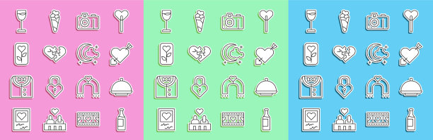 套线酒瓶覆盖托盘恋情图片下载