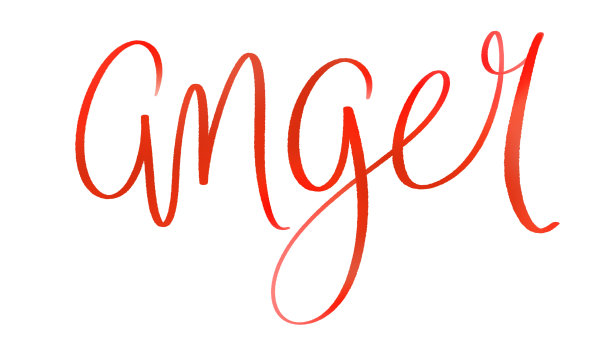 怒红刷刻字横幅图片下载