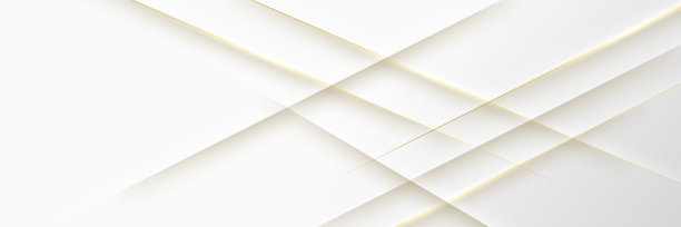 抽象的白色和金色旗帜背景。矢量图图片下载