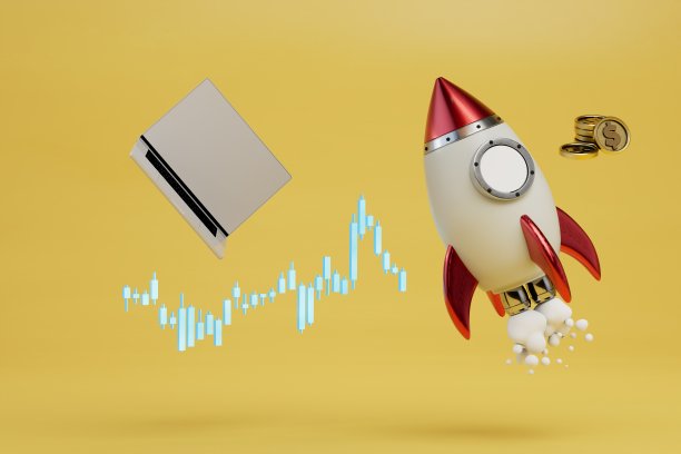 在网上赚钱的概念。加密货币价格的快速增长。三维渲染图片下载