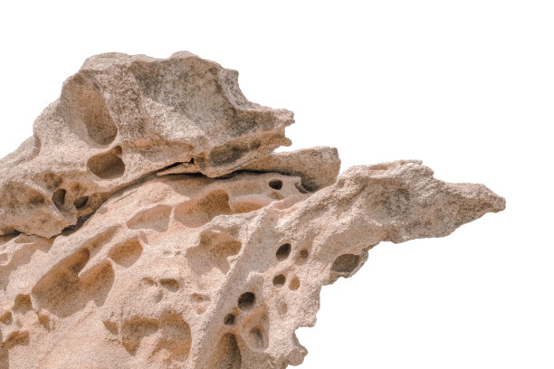 哈尔基迪基的法瓦海滩上奇异的沙岩图片下载