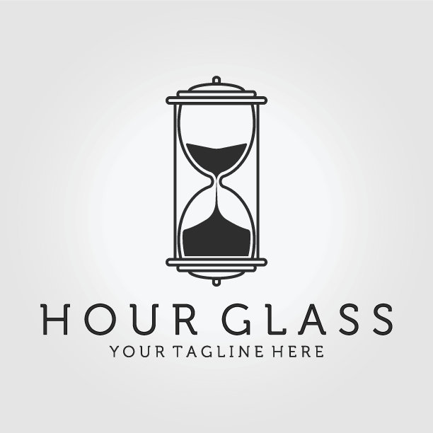 复古沙漏矢量设计插图图标时钟，沙子图片下载