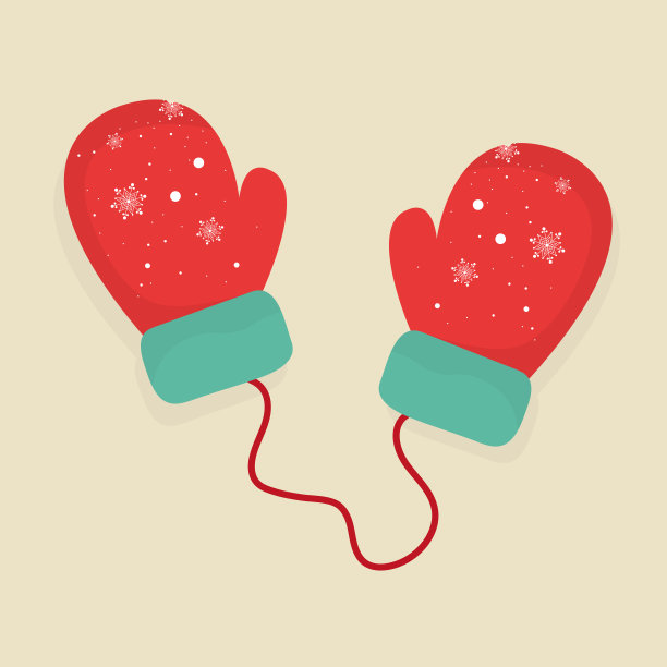 冬天的手套。矢量图像。图片下载