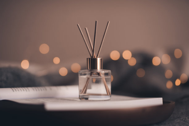 舒适的家庭氛围与扩散和灯图片下载