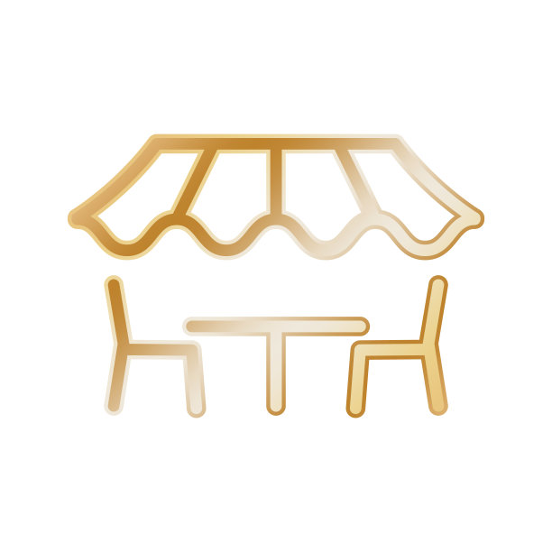 插图矢量图形的咖啡馆图标模板图片下载