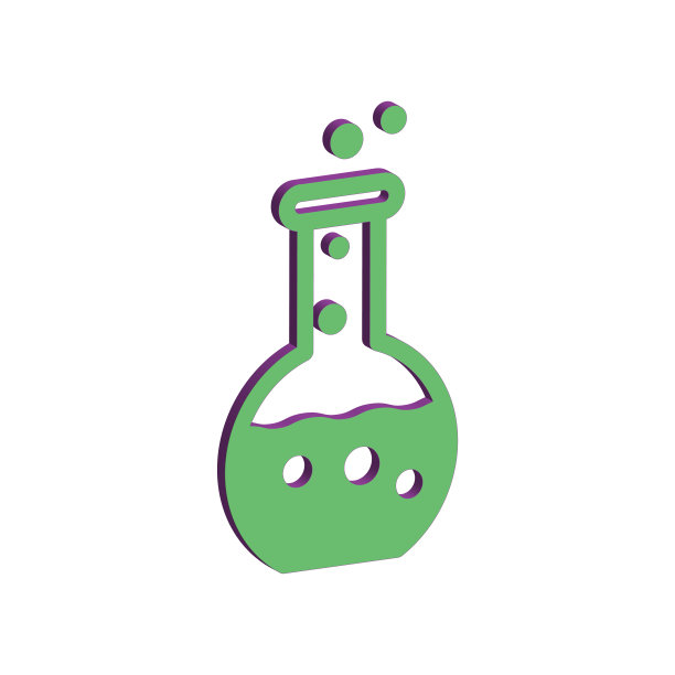 插图矢量图形的玻璃烧瓶图标模板图片下载