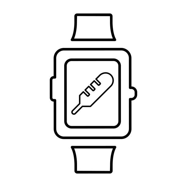 温度智能手表图标图片下载