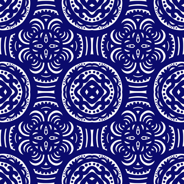 无缝几何民俗装饰，部落民族质感。阿兹特克风格无缝条纹图案，图部落刺绣，斯堪的纳维亚，伊卡特图案图片下载