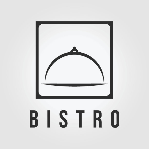 简单的徽章服务兜帽餐厅小酒馆矢量插画复古设计图片下载