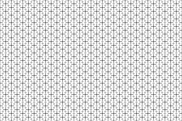 黑白插图，纺织设计的抽象，几何背景图片下载