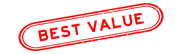 垃圾红色最好的价值字橡胶印章邮票在白色背景图片下载