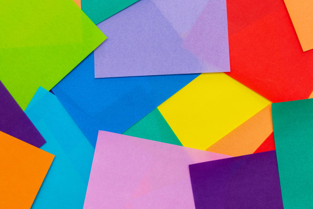 很多彩色的纸图片下载