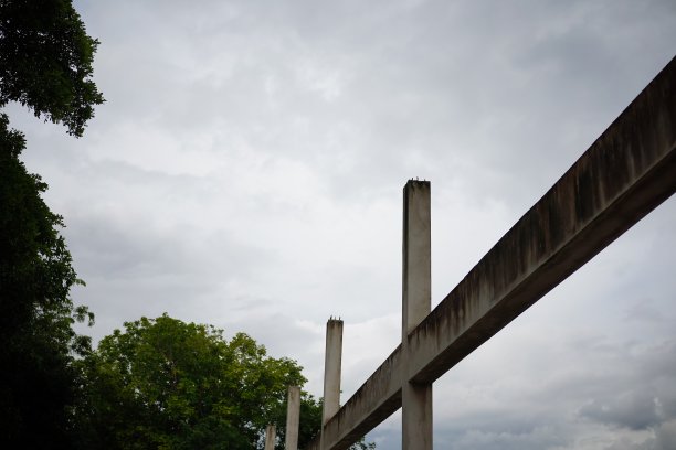 房屋框架施工现场图片下载