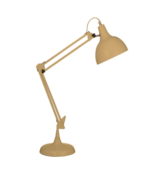 黄色台灯孤立在白色上图片下载