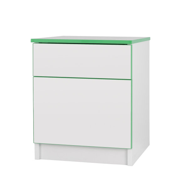 床头柜孤立在白色背景上图片下载