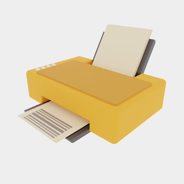 3d渲染激光打印机插图图片下载