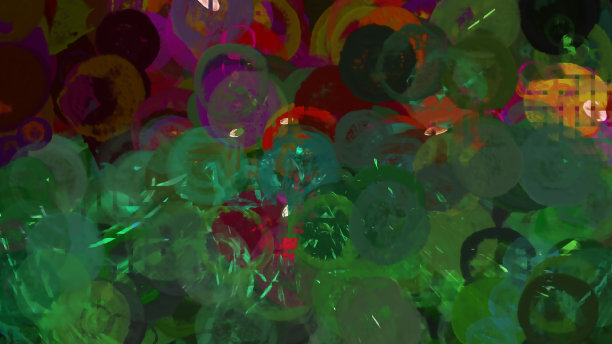 植物网格艺术白花数字渲染图片下载