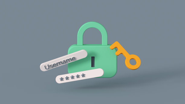 锁定与登录界面3D渲染图片下载