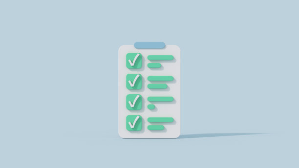 最小的卡通清单3D渲染插图图片下载