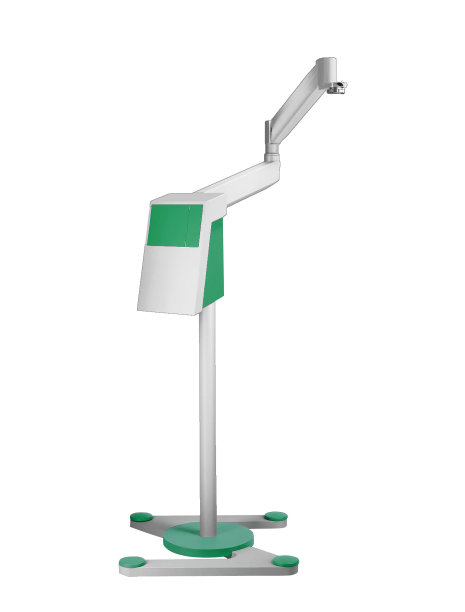 白色背景隔离的牙医工作场所图片下载