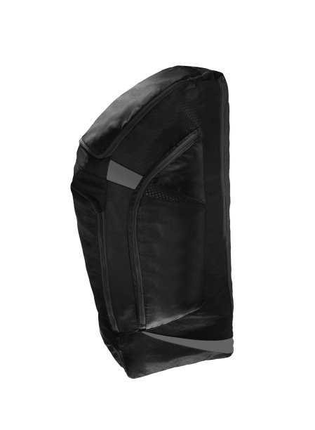 白色背景的黑色旅行袋图片下载