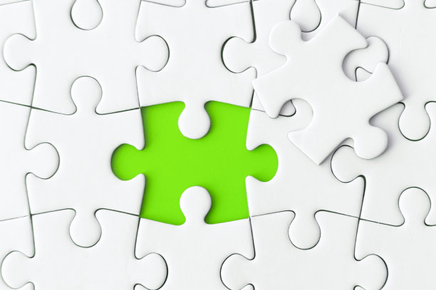 拼图-绿色解决方案图片下载