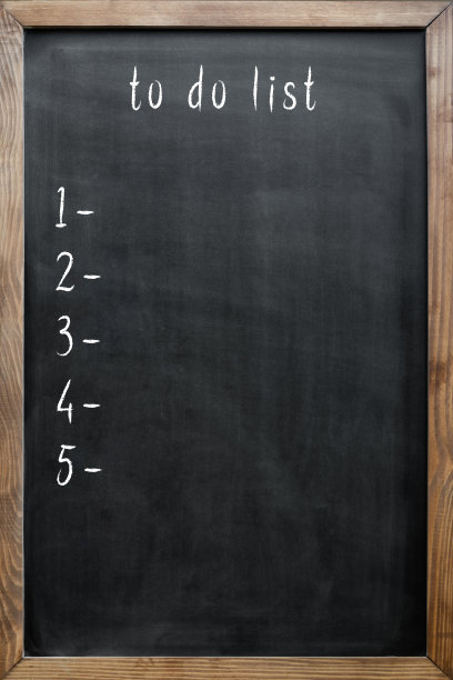 在黑色的黑板上列出要做的事情图片下载