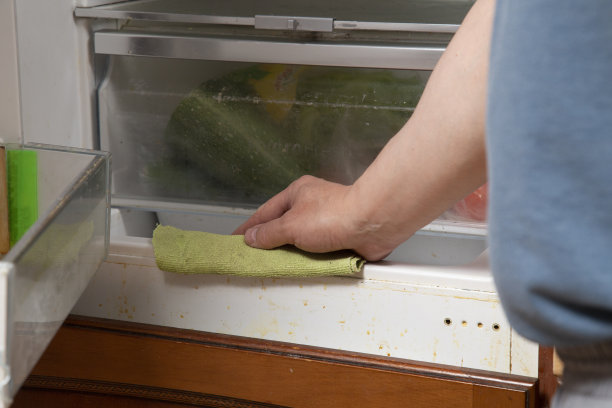 清洗和清洁冰箱。图片下载