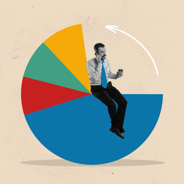 企业营销的概念。当代艺术拼贴的成本结构、目标市场、竞争优势、经营管理的处理图片下载